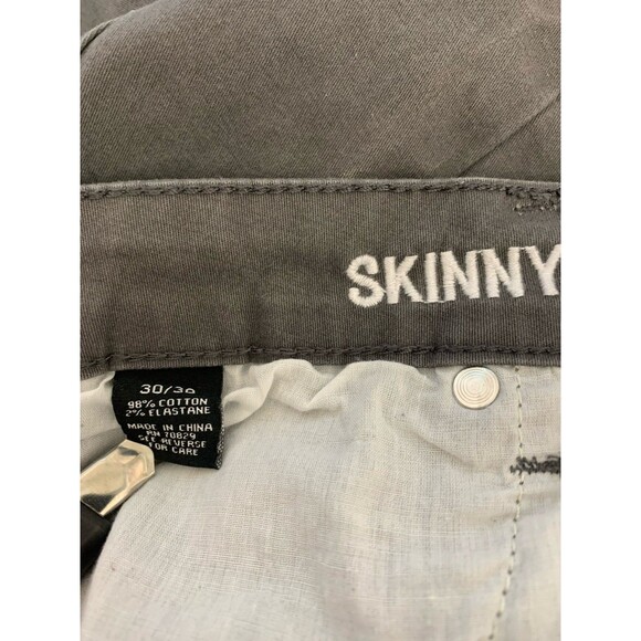 MEN'S CARBON JEANS SIZE 30x30 SKINNY BLACK COLOR - Picture 6 of 7